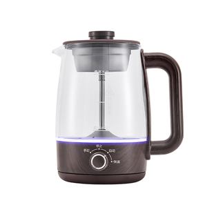 新款纯钛蒸汽煮茶器黑茶普洱茶壶家用保温泡茶壶玻璃喷淋式煮茶壶