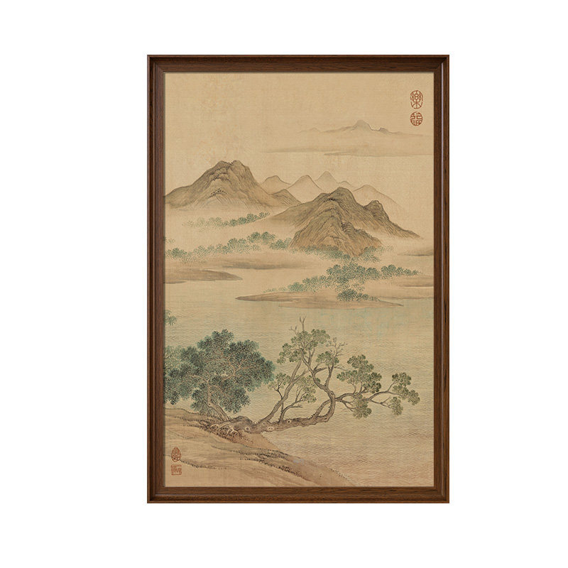 【新中式风】山水图玄关装饰画