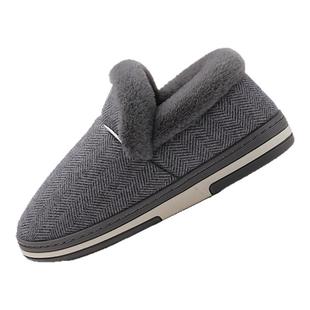 老人防滑防摔棉拖鞋老年人专用家居室内保暖加绒男棉鞋女秋冬外穿