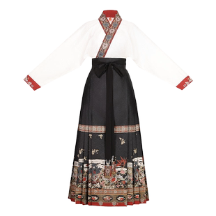 【重回汉唐琨玉秋霜】正品原创直领对襟衫马面裙套装明制汉服女装