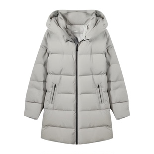 柜2799[高充绒量]G家男装长款连帽羽绒服男加厚保暖90绒外套1001G