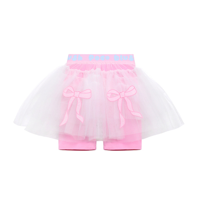 芭蕾蝴蝶结网纱裙裤子短裤半身裙
