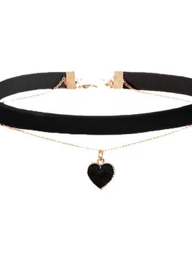 黑色锁骨链高级感项圈简醉锁骨链