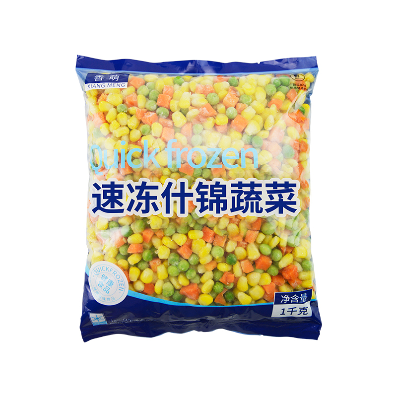 香萌速凍什錦菜玉米粒青豆胡蘿卜三色混合蔬菜雜菜什錦蔬菜粒商用