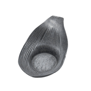 不二学古茶具丨荷叶杯托 气质优美小巧灵动仿荷花瓣造型纯锡茶托