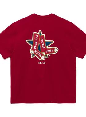 韩国代购NEWERA纽亦华短袖男女复古圆领洋基队NY标LA标运动t恤