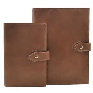 本字时多 升级软皮面活页本 A5A6 复古大环手工制作简约森林本按扣 手账本子 办公旅行日记日程本 手帐笔记本