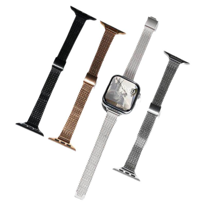 适用苹果iWatchS9麦穗卡扣表带
