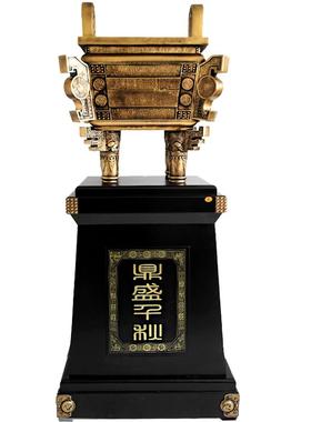 铁圈礼业鼎盛千秋落地大鼎摆件办公室公司周年庆典饭店开业礼品
