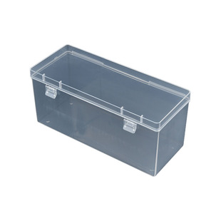 五金零件收纳盒150x60x67长方形双扣PP塑胶盒 配件饰品工件包装盒