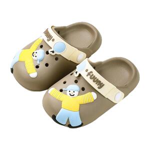 宝宝拖鞋男宝夏季室内洗澡儿童洞洞鞋男童包头防滑沙滩鞋男孩外穿