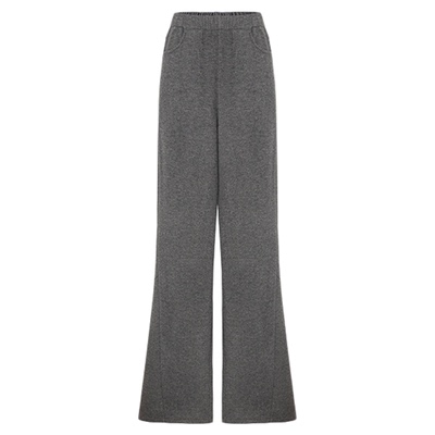 【商场同款】HPLY荷比俪2025冬新款女松紧腰加绒阔腿休闲裤