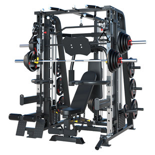 多功能史密斯机商用综合训练器材深蹲卧推飞鸟龙门架家用健身组合