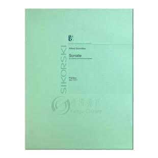 施尼德科 小提琴与室内乐团奏鸣曲 德国思考斯基原版乐谱书 Schnittke Konzert fur Violine und Kammerorchester SIK71077