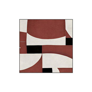 现代侘寂风客厅装饰画民宿酒店卧室挂画日式正方形挂画无框画定制