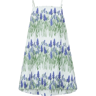 【38焕新周】BERNADETTE 女印花棉质混纺海岛度假连衣裙碎花裙