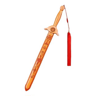 龙虎山朱砂纯桃木天师剑驱法器辟官方旗舰店道士之宝邪挂摆件