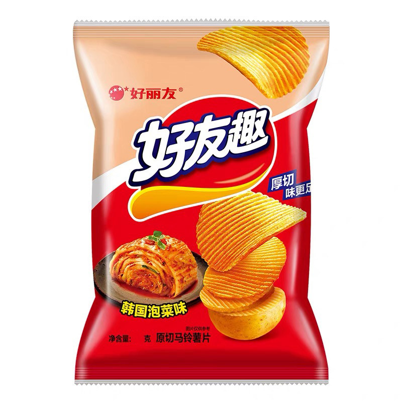 好丽友薯片韩国泡菜味70g