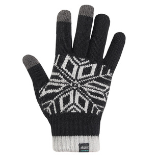 极地日记针织毛线防寒保暖手套男士加厚户外骑行加绒触屏冬季手套