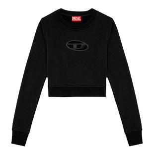 [折扣]DIESEL女士OVAL D LOGO镂空短款卫衣A099310GRAC