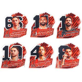 【官方正版】利物浦俱乐部 | 球员肖像冰箱贴足球迷磁铁范戴克