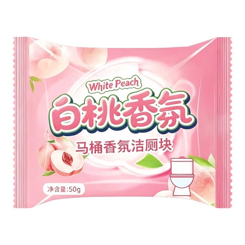 双色蓝泡泡洁厕块强力除垢除臭剂