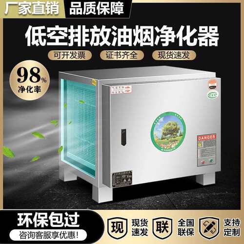 低空静电式酒店油烟净化器商用饭店专用油烟机小型厨房排烟净批发