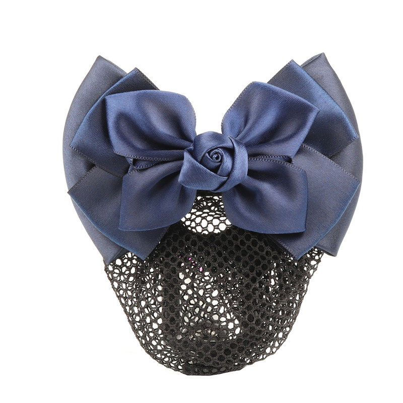 职业护士头花网兜空姐盘发饰品酒店发网韩国蝴蝶结发饰女发夹头饰