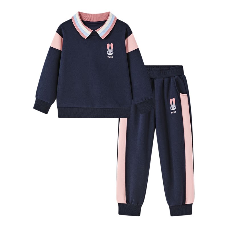 迪士尼女童春季套装学院风运动
