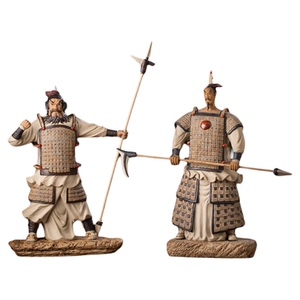 石湾公仔陶瓷摆件全新门神古典秦武将门神兵马俑陶瓷武将装饰品