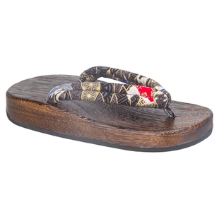 男士木屐日式日常人字拖 厚底和风中国风木头透气拖鞋休闲夏