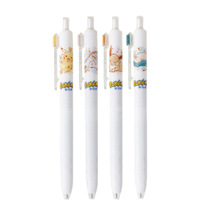 宝可梦限定笔 日本PLATINUM白金牌小爱豆皮卡丘伊布联名款中性笔POD学生用0.5mm考试黑笔日系动漫梦幻签字笔