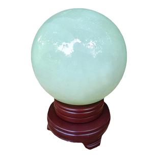 天然夜明珠原石超亮发光萤石荧光石冰洲石夜光石球家居客厅摆件