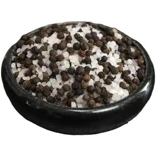 海盐黑胡椒粒煎牛排烧烤调料手选大颗粒黑胡椒盐补充装现磨商家用