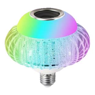 蓝牙音乐灯泡会唱歌的七彩旋转水晶灯笼球泡客厅遥控小夜灯氛围灯