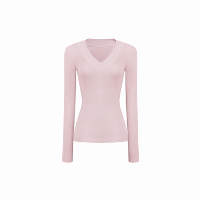 【现货速发】Jim Kennet羊毛三色V领修身打底针织毛衣