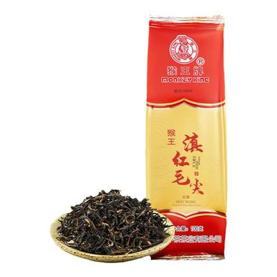中茶猴王云南滇红毛尖100g
