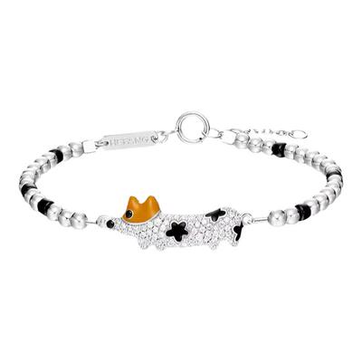 何方女小花柯基手链女小众手饰