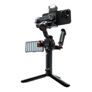 浩瀚M7 AI追踪触控手机云台稳定器三轴防抖手持自拍杆拍视频360度自动旋转人脸物体跟拍直播支架新款