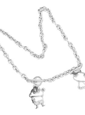 卡通可爱项链吊坠饰品卫衣链嘻哈