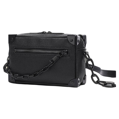 轻奢风高级感链条小方包ins潮流男盒子包欧韩小众设计单肩斜挎包