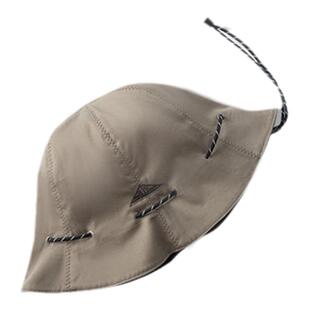 马登工装复古黑色两用渔夫帽便携手提零钱包钱袋帽遮阳帽子男女夏