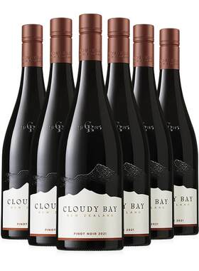 CloudyBay云雾之湾黑品乐红葡萄酒750mL六支新西兰名庄