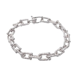 925纯银唐草纹马蹄扣项链手链女延长链高级感轻奢小众配饰毛衣链