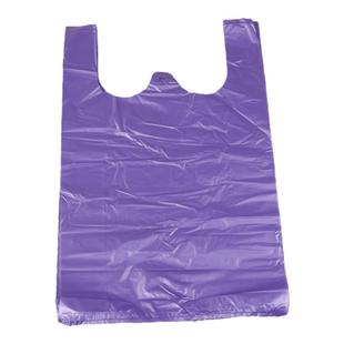 手提塑料袋大中小号紫色红色背心袋水果手提袋超市购物袋批发定制