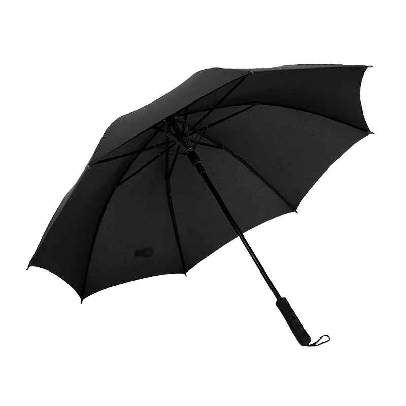 8骨双骨长柄纯色抗强风暴晴雨伞