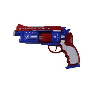 美队神枪 电动枪玩具 696-1A音乐震动 伸缩震动 玩具枪声儿童玩具