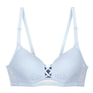 爱美丽IMIS小胸聚拢内衣女无钢圈上托洞洞杯透气薄款文胸春夏新款