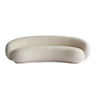 Artwork极简意式侘寂奶油风设计师客厅Julep异形弧形沙发腰果沙发