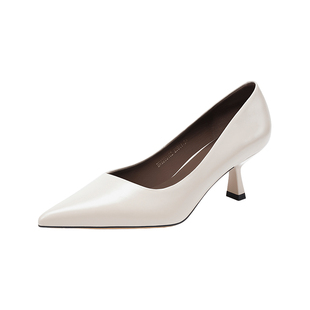 哈森知性风尖头细跟时装鞋时尚气质通勤高跟鞋2026新款HWS260162